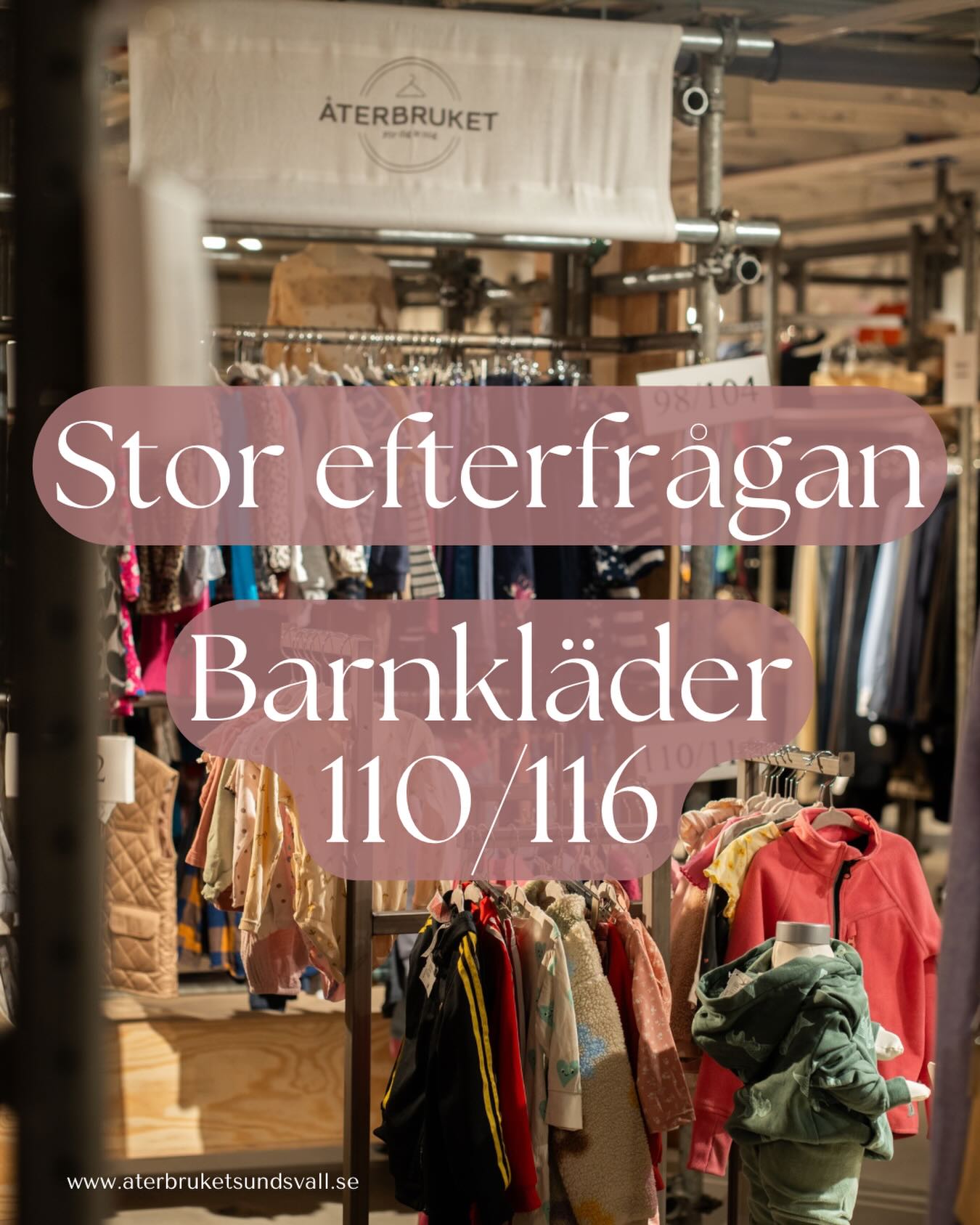 Har du barnkläder i 110/116 att lämna in? 
VÄLKOMMEN! 

Många efterfrågar alla typer av plagg i storleken ✨
